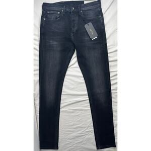 4-2 RAG & BONE Men's Jeans Ashland Fit 1 Stretch Black 30x32